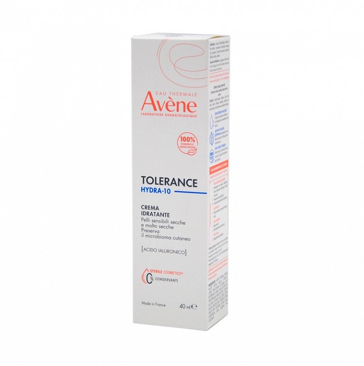 Avene Tolerance Hydra-10 48ωρη Ενυδατική Κρέμα Προσώπου για Κανονικές/Ξηρές Επιδερμίδες με Υαλουρονικό Οξύ 40ml