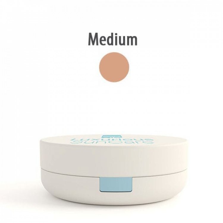 Intermed Luxurious Suncare Silk Cover Compact Αντηλιακή Πούδρα Προσώπου SPF50 Medium 02 ,12gr