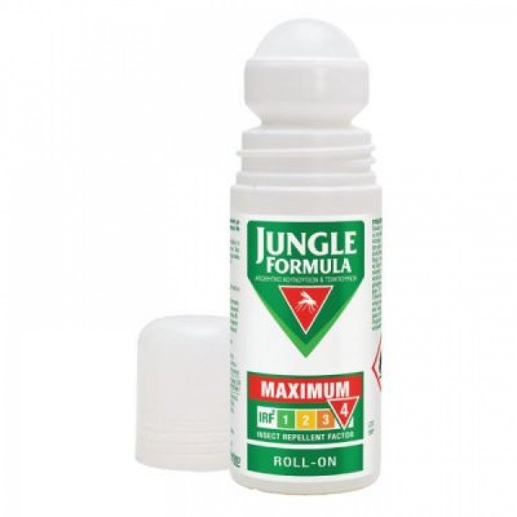 Omega Pharma Jungle Formula Maximum Εντομοαπωθητική Λοσιόν σε Roll On/Stick 50ml