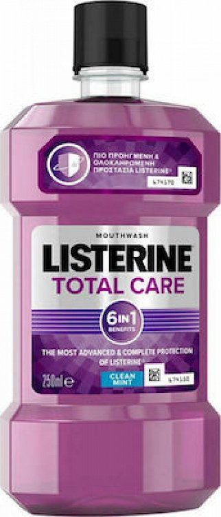 Listerine Total Care Στοματικό Διάλυμα Καθημερινής Προστασίας κατά της Πλάκας και της Κακοσμίας 250ml
