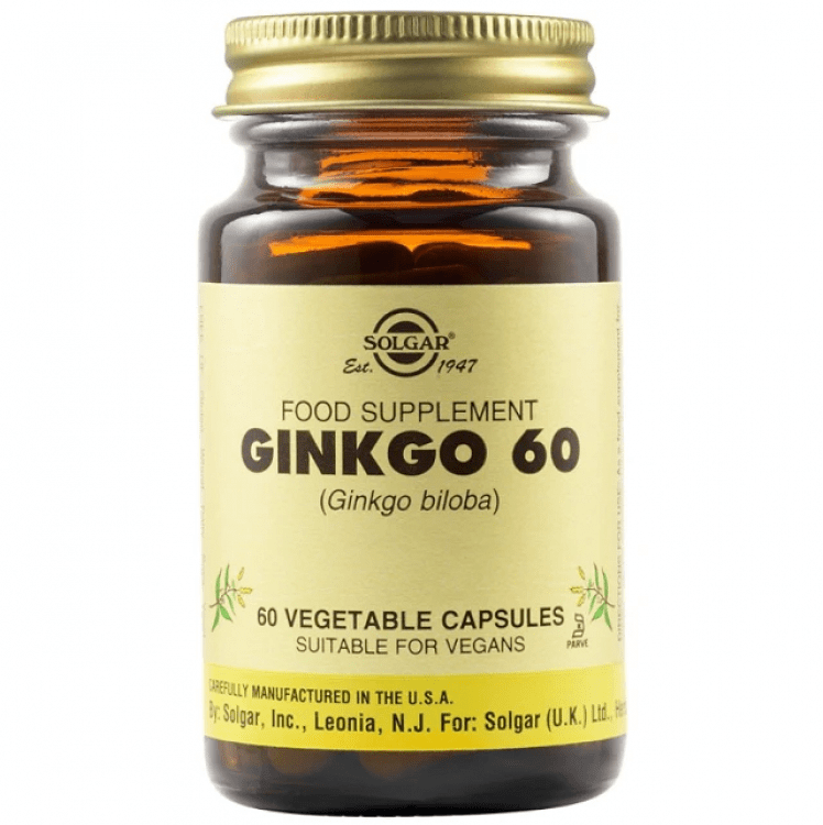 Solgar Ginkgo Biloba 60 φυτικές κάψουλες