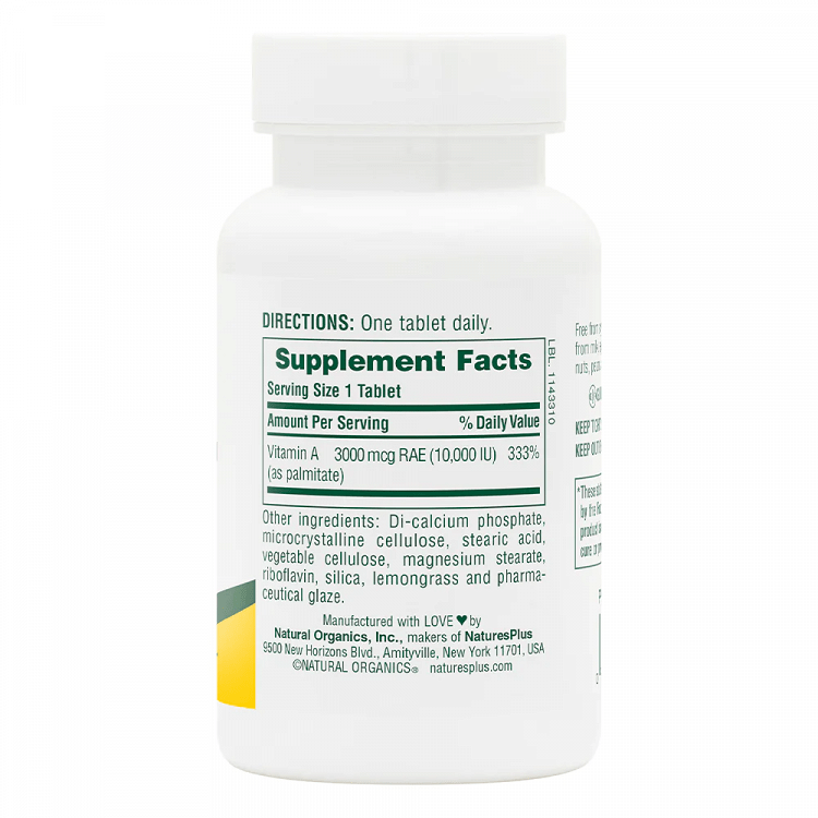 Nature's Plus Immune Support Water-dispersible Vitamin A 10000iu 90 ταμπλέτες