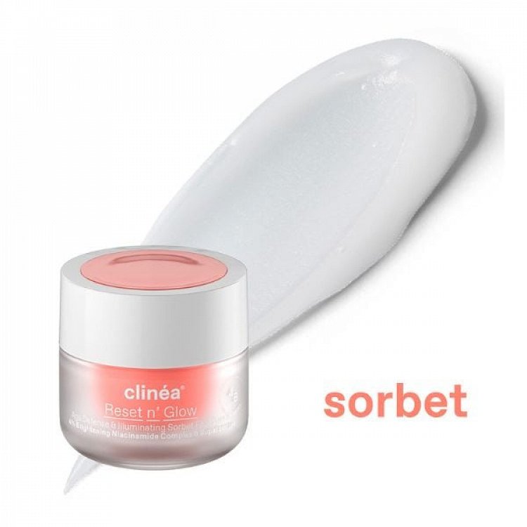 Clinea Reset N' Glow Sorbet Κρέμα Προσώπου Ημέρας για Αντιγήρανση & Λάμψη 50ml