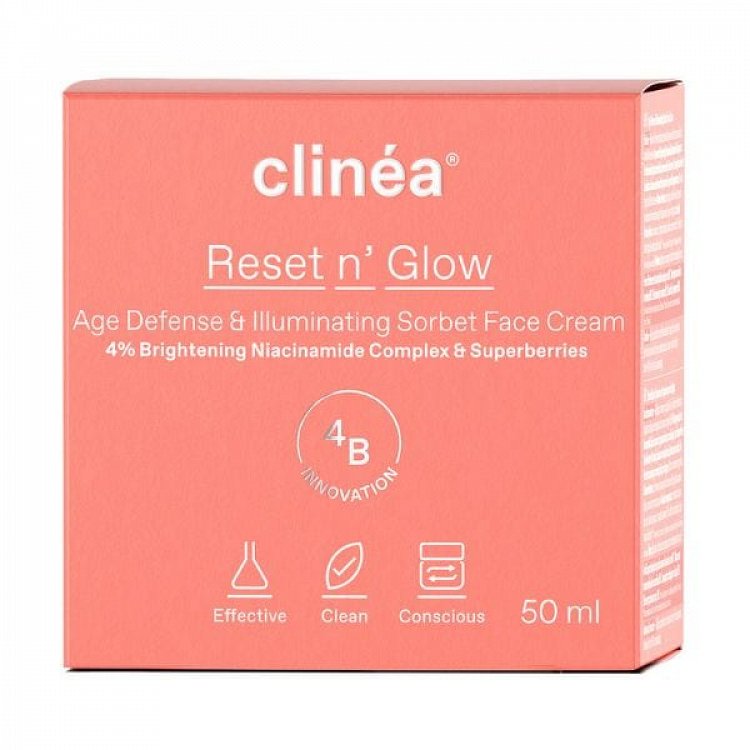 Clinea Reset N' Glow Sorbet Κρέμα Προσώπου Ημέρας για Αντιγήρανση & Λάμψη 50ml