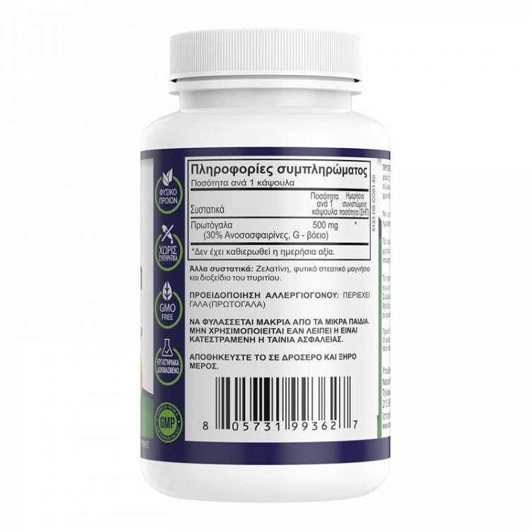 Natural Vitamins Colostrum 500mg Συμπλήρωμα για την Ενίσχυση του Ανοσοποιητικού 60 κάψουλες