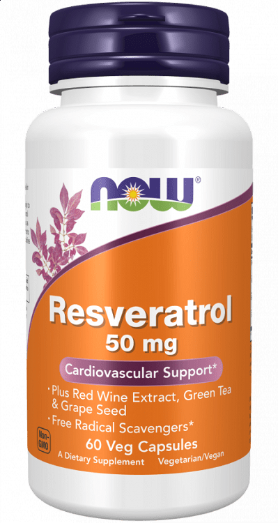 Now Foods Natural Resveratrol 50mg 60 φυτικές κάψουλες
