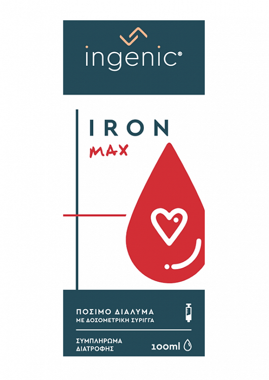 Ingenic Iron Max Πόσιμο Διάλυμα 100ml
