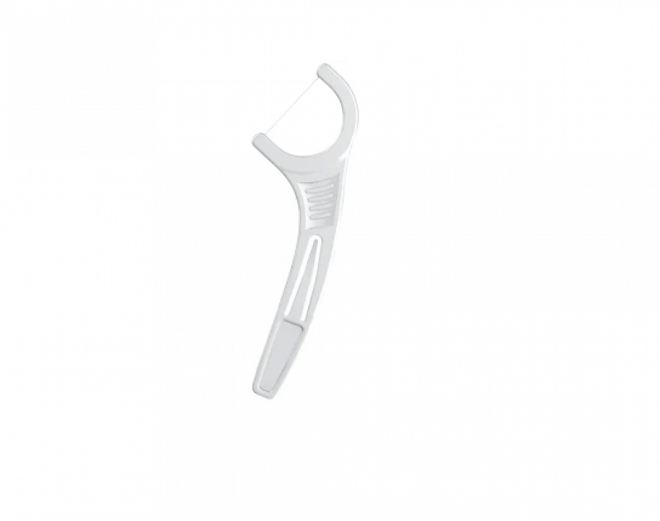 PlacAway Eco Flosser Οδοντικό Νήμα με Γεύση Μέντα και Λαβή σε Λευκό χρώμα 30τμχ