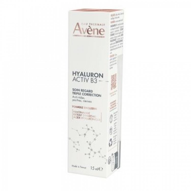 Avene Activ B3 Αντιγηραντική & Συσφικτική Κρέμα Ματιών κατά των Μαύρων Κύκλων με Υαλουρονικό Οξύ 15ml