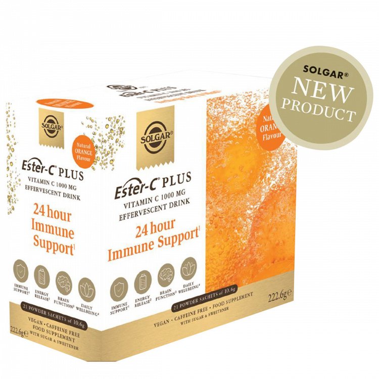 Solgar Ester-C Plus Vitamin C Πορτοκάλι 1000mg 21 φακελίσκοι