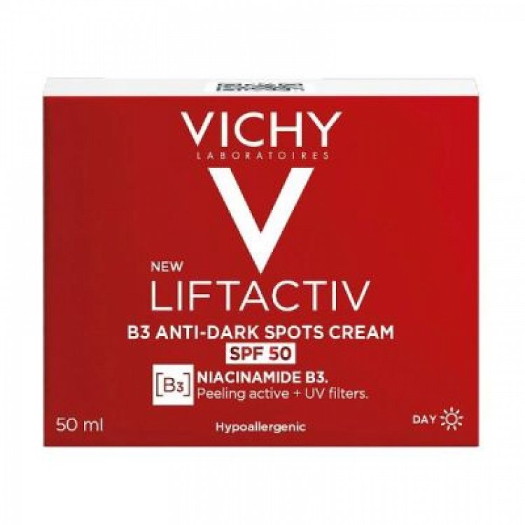 Vichy Liftactiv B3 Anti-Dark Spots Κρέμα Προσώπου με SPF50 για Ενυδάτωση & Ατέλειες 50ml