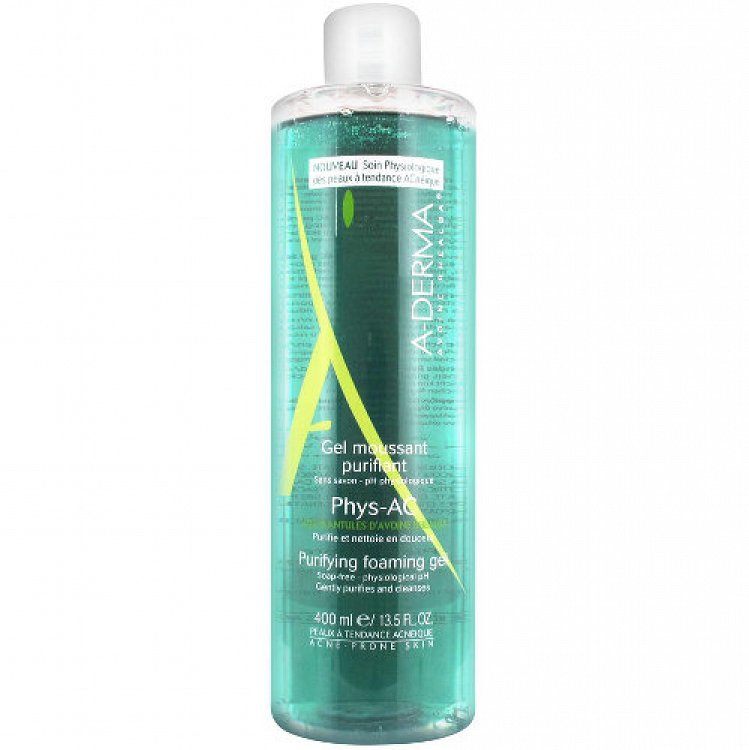 A-Derma Gel Καθαρισμού Biology Ac για Λιπαρές Επιδερμίδες 400ml