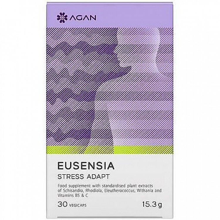 Agan Eusensia Stress Adapt Συμπλήρωμα για το Άγχος 30 φυτικές κάψουλες