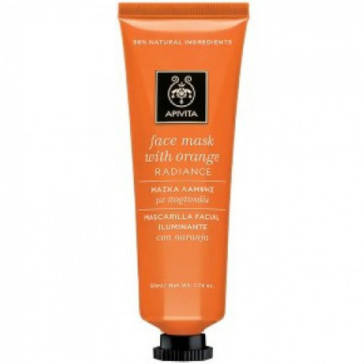 Apivita Face Mask Orange -Μάσκα Λάμψης  με Πορτοκάλι, 50ml