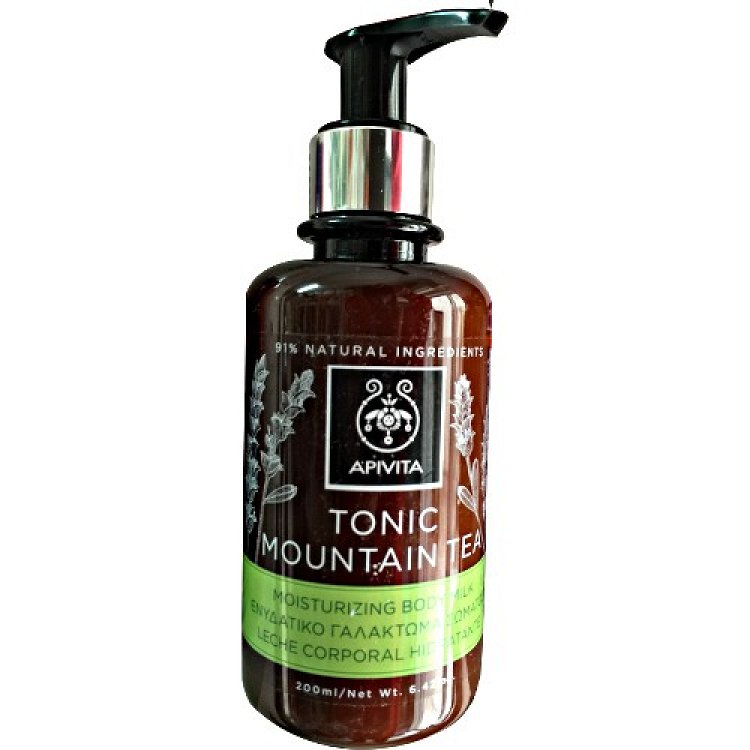 Apivita Tonic Mountain Tea Ενυδατική Lotion Σώματος με Άρωμα Πράσινο Τσάι 200ml