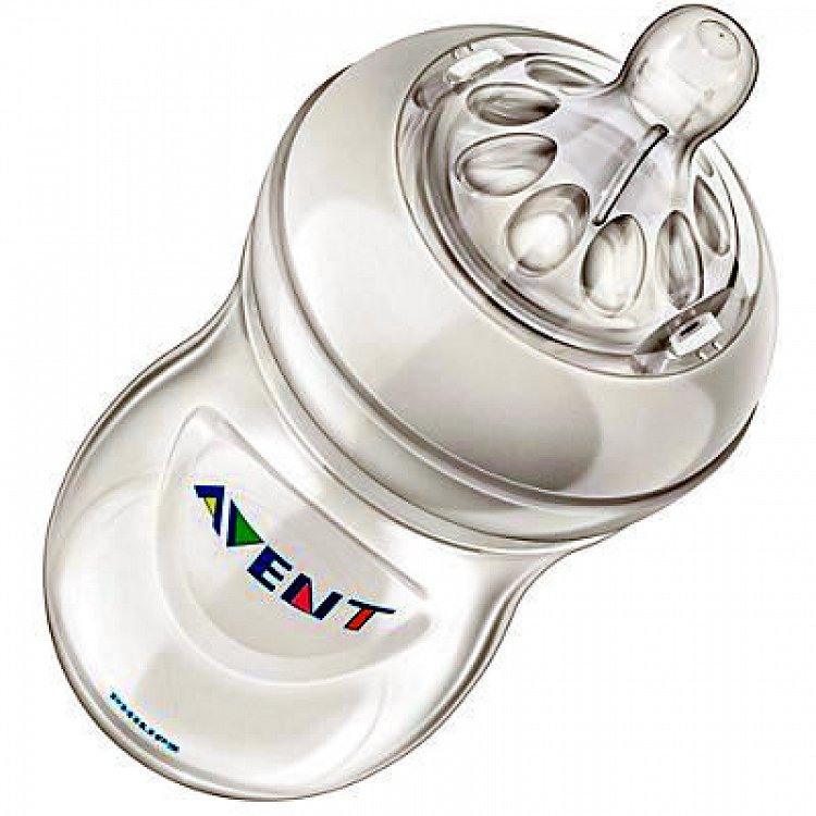 Philips Γυάλινο Μπιμπερό Natural Κατά των Κολικών με Θηλή Σιλικόνης 240ml για 1+ μηνών
