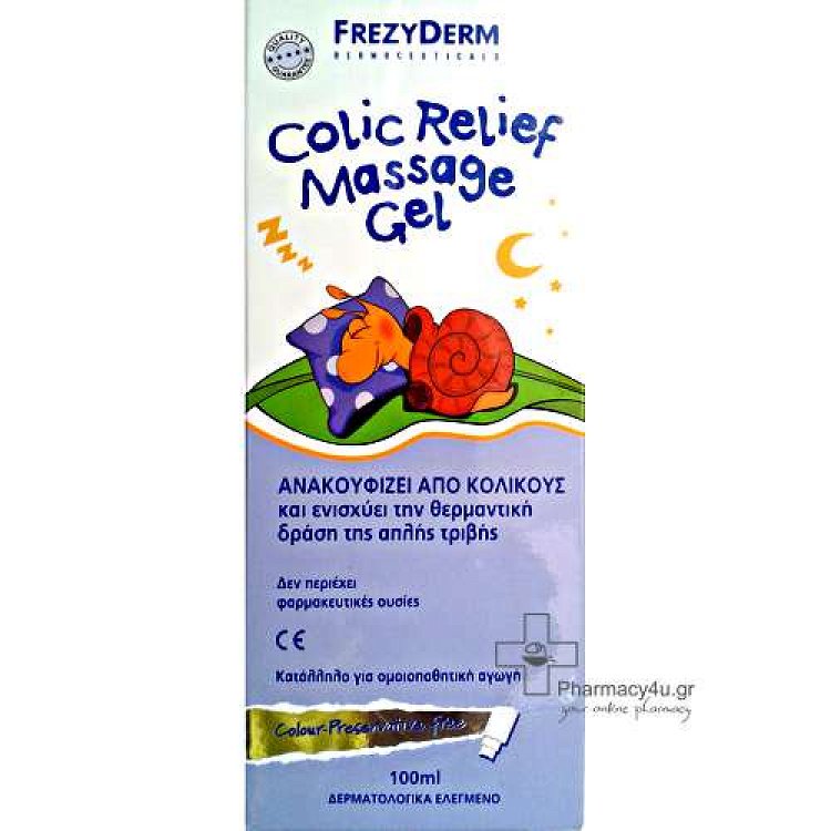 Frezyderm Colic Relief Massage Gel Καλλυντικό Για Κολικούς Μωρού, 100ml