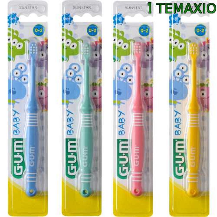 Gum 213 Οδοντόβουρτσα Baby Monsterz 0-2 ετών, 1τμχ