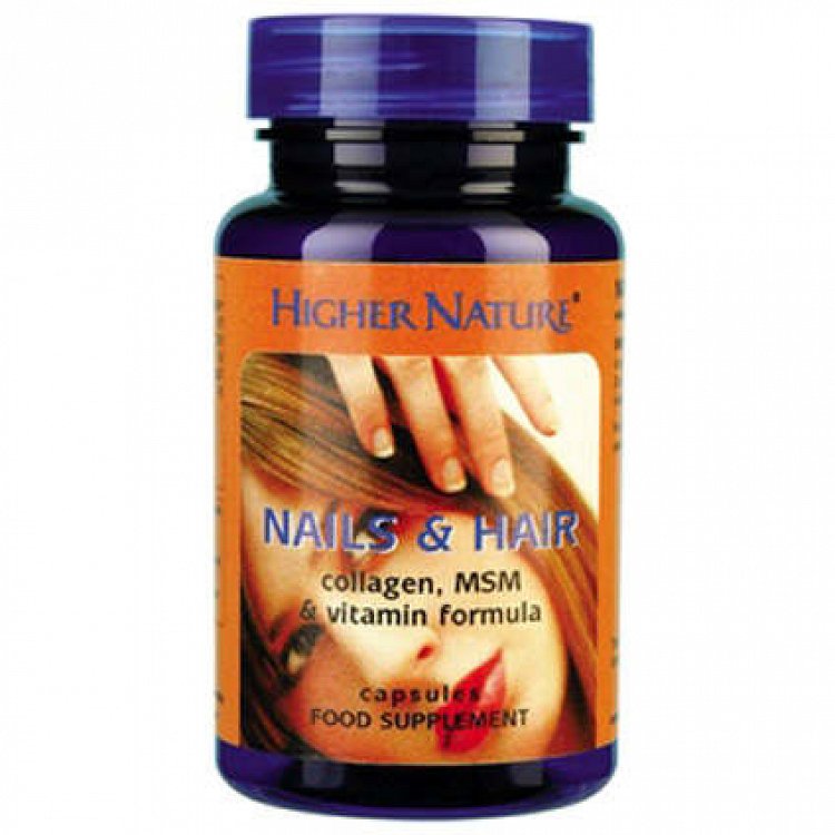 Higher Nature Nails & Hair Formula 120Caps