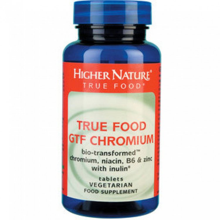 Higher Nature True Food GTF Chromium 90V.Tabs