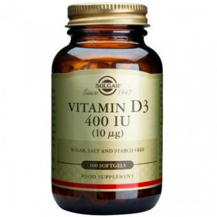 Solgar Vitamin D3 400 IU (10 µg) 100s