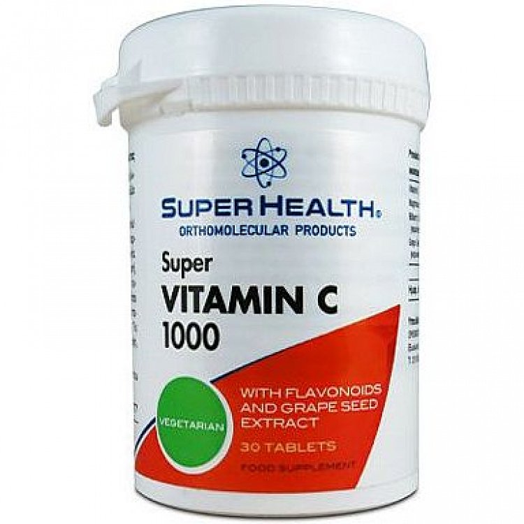 Super Health Super Vitamin C 1000, 30Tabs