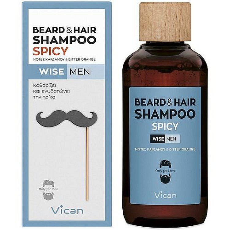 Vican Wise Men Beard & Hair Shampoo Spicy, 200ml