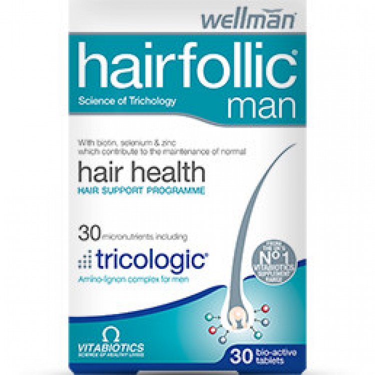 Vitabiotics Hairfollic Man κατά της Τριχόπτωσης 60Tabs  (TRICOLOGIC)
