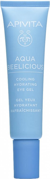 Apivita Aqua Beelicious Ενυδατικό Gel Ματιών κατά των Μαύρων Κύκλων με Υαλουρονικό Οξύ & Aloe Vera 15ml