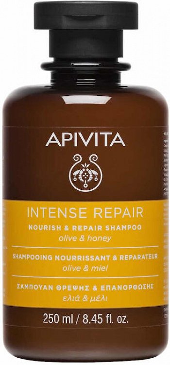Apivita Nourish & Repair Shampoo Σαμπουάν Θρέψης & Επανόρθωσης Με Μέλι και Φυτική Κερατίνη 250ml