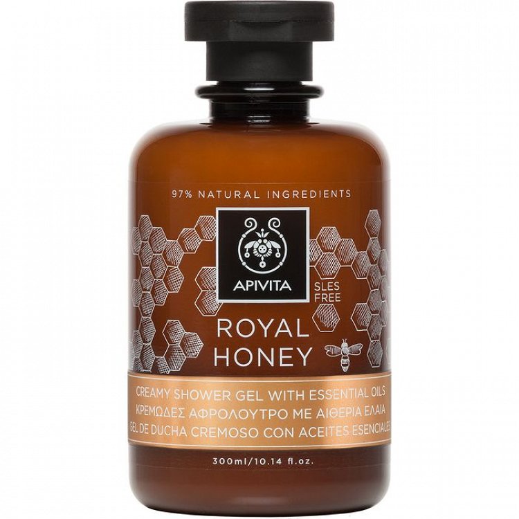 Apivita Royal Honey Κρεμώδες Αφρόλουτρο Με Αιθέρια Έλαια & Μέλι 250ml
