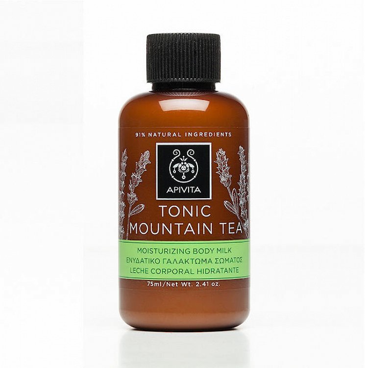 Apivita Tonic Mountain Tea Ενυδατικό Γαλάκτωμα Σώματος 75ml