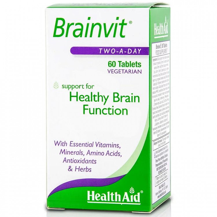 Health Aid Brainvit Συμπλήρωμα για την Μνήμη 60 ταμπλέτες