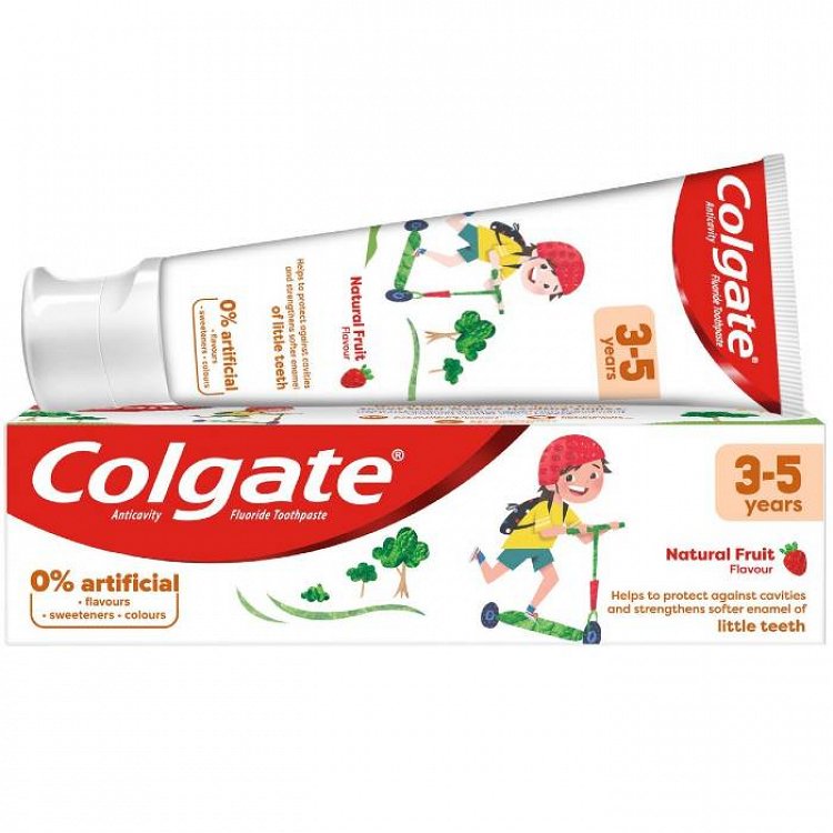 Colgate Kids Παιδική Οδοντόκρεμα με Φυσική Γεύση Φρούτων 3-5 ετών, 50ml