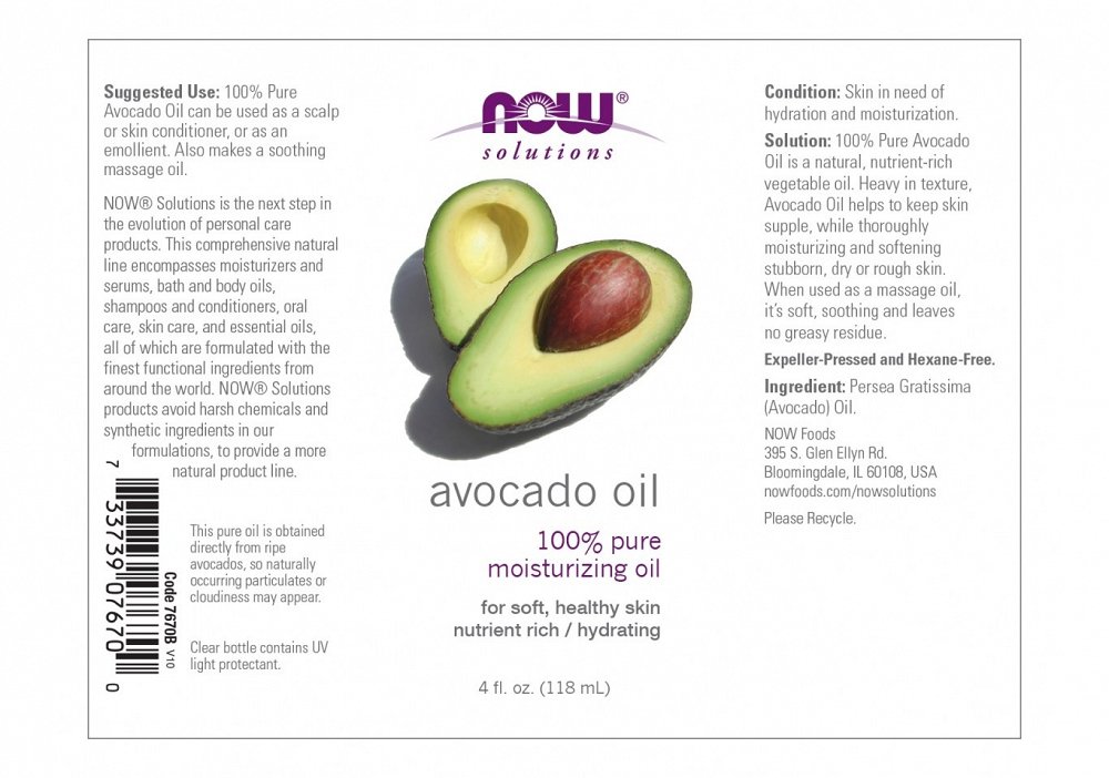 Now Avocado Oil, 118ml