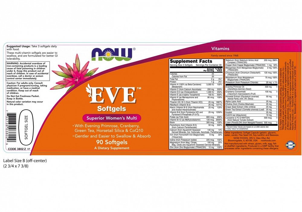 Now Eve Women's Multiple Vitamin, 90Caps