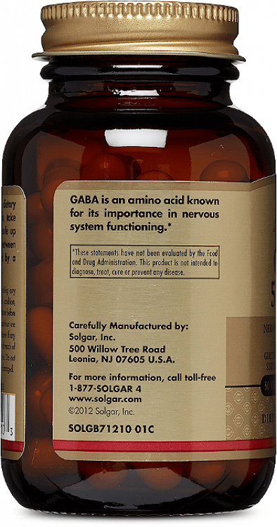 Solgar Gaba 500mg 50 φυτικές κάψουλες