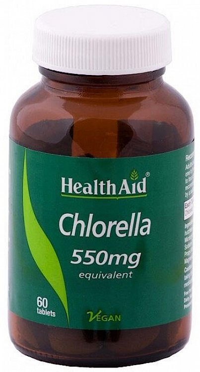 Health Aid Chlorella 550mg 60V.Tabs