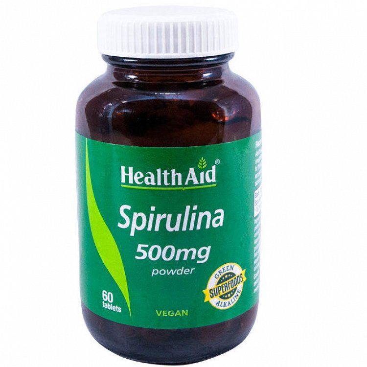 Health Aid Spirulina - Σπιρουλίνα 500mg, 60Tabs
