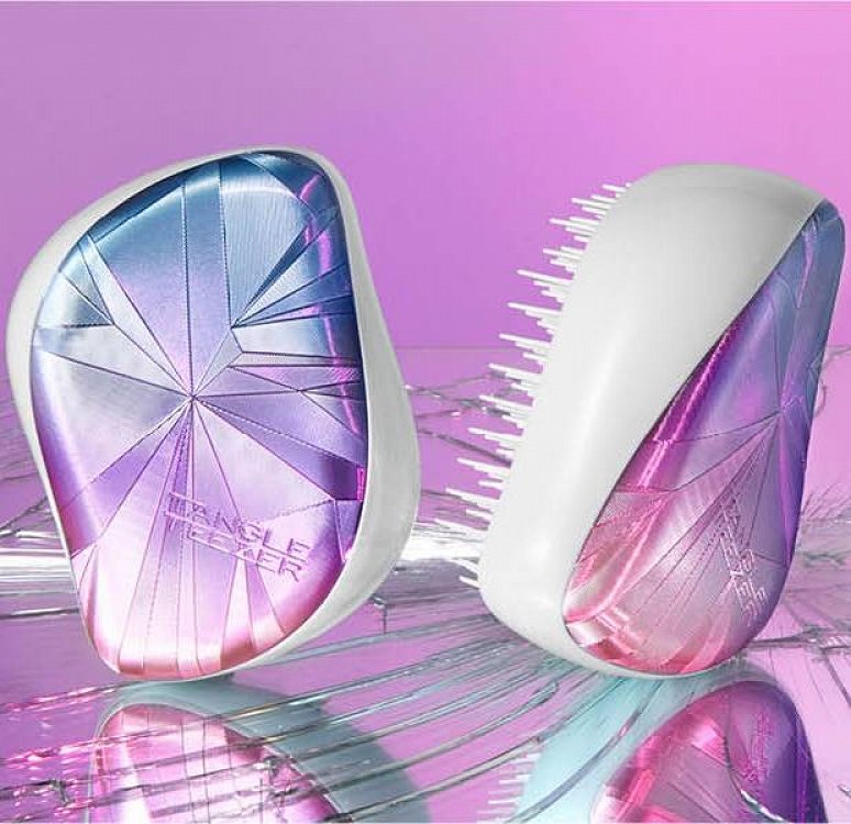 Tangle Teezer Compact Styler Smashed Holo Blue, 1Τμχ