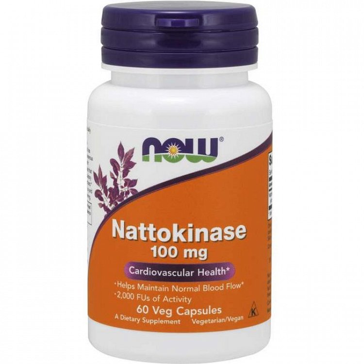 Now Nattokinase 100 mg, 60V.Caps