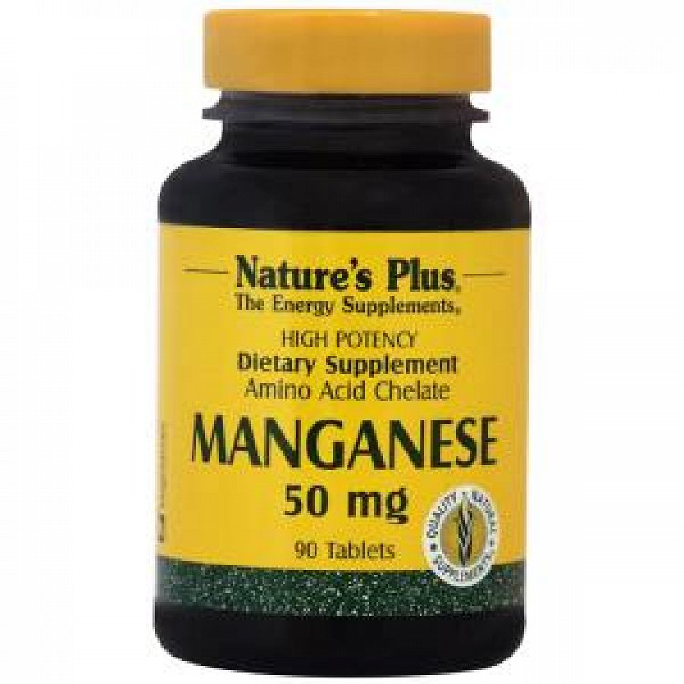 Nature''s Plus Manganese 50mg 90Tabs