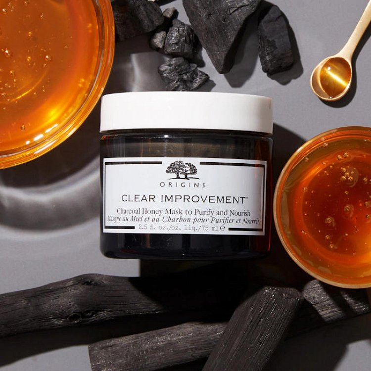 Origins Clear Improvement Charcoal Honey Mask to Purify and Nurish, 75ml