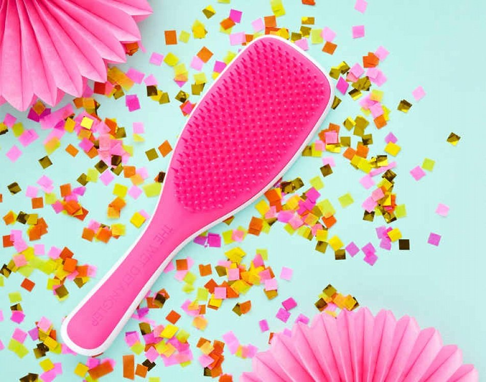 Tangle Teezer Wet Detangler Popping Pink & White, 1Τμχ