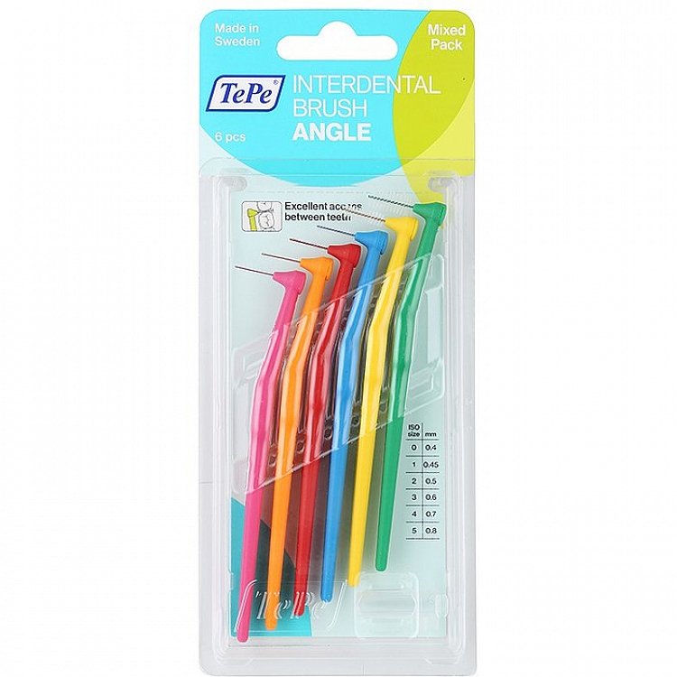 Tepe Angle Mix Μεσοδόντιες Οδοντόβουρτες 6Τμχ