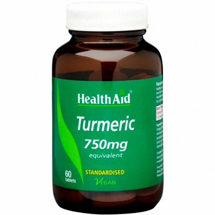 Health Aid Turmeric 750mg 60 ταμπλέτες