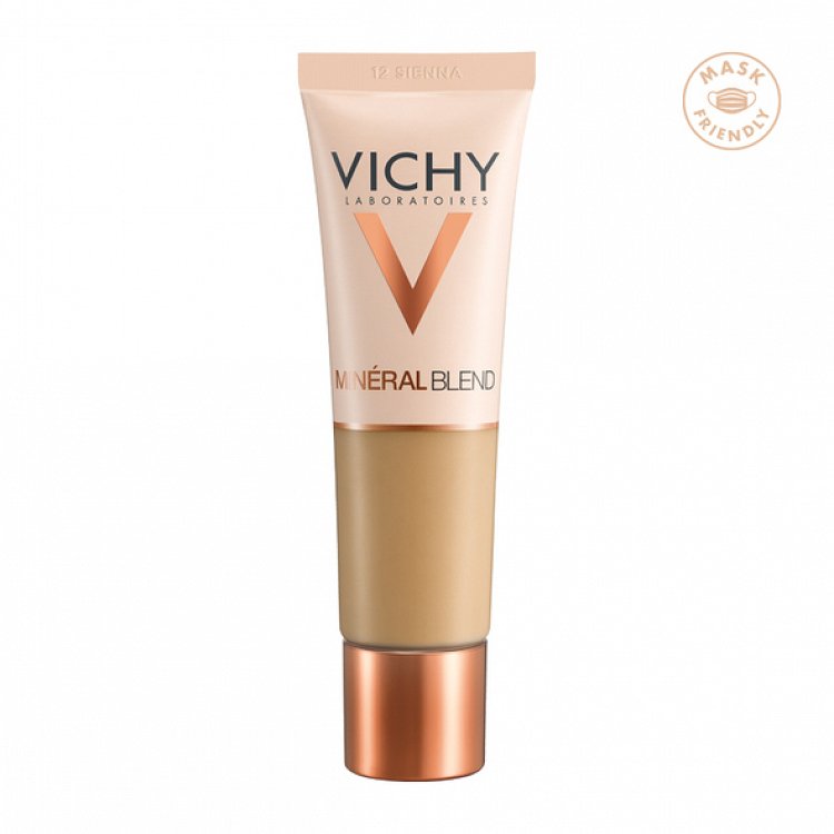 Vichy Mineral Blend 16HR Hold Fresh Complexion Hydrating Foundation - 12 Sienna, 30ml