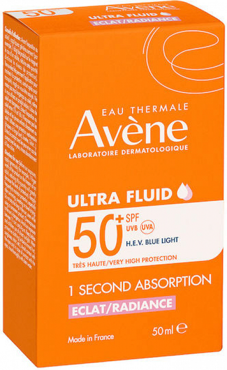 Eau Thermale Avene Eau Thermale Ultra Fluid Radiance Αντηλιακή Λοσιόν Προσώπου SPF50+ 50ml