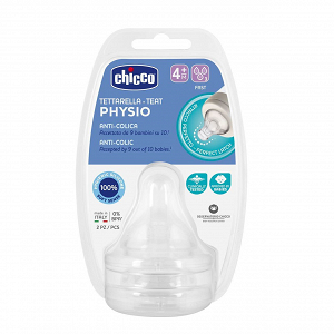 Chicco Θηλή Σιλικόνη, γρήγορη ροή 4 m+