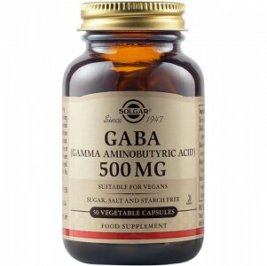 Solgar Gaba 500mg 50 φυτικές κάψουλες